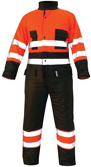 M-Wear Premium 5777 Andres overall fluo oranje/marineblauw