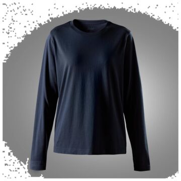 Snickers 2477 Classic Dames T-Shirt met Lange Mouwen Marineblauw