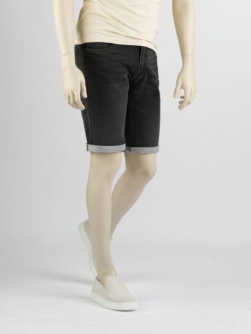 247Jeans Elm Short J04 Dark Grey Denim Used Men Slim Fit