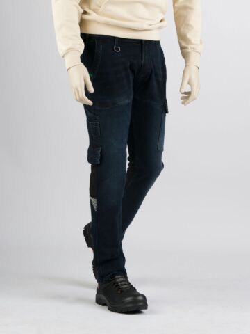247Jeans Jaguar Workwear W56 Blue Black Denim Men Workwear Fit