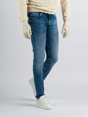 247Jeans Palm Skinny SK74 Medium Blue Denim Used Men Skinny Fit