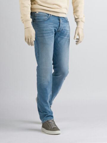 247Jeans Palm Slim SL55 Bleached Denim Used Men Slim Fit