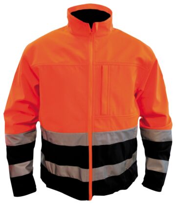 OXXA® Adeline 1300 softshelljas fluo oranje/marineblauw