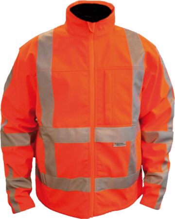 M-Wear softshell jack jas 1316 RWS fluo oranje
