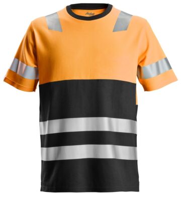 Snickers 2534 AllroundWork High-Vis T-Shirt Klasse 1 High-Vis Oranje/Zwart