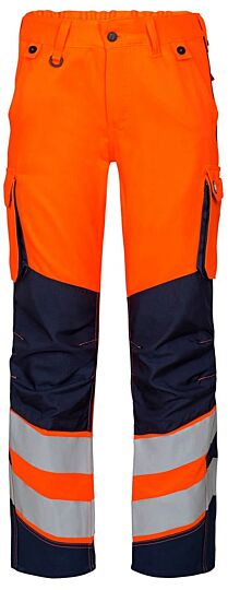 F. Engel 2543 Safety Light Ladies Trouser Repreve Orange/Blue Ink