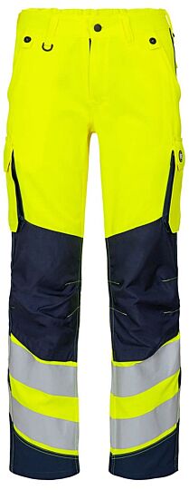 F. Engel 2543 Safety Light Ladies Trouser Repreve Yellow/Blue Ink