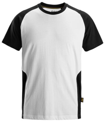 Snickers 2550 Tweekleurig T-shirt Wit/Zwart