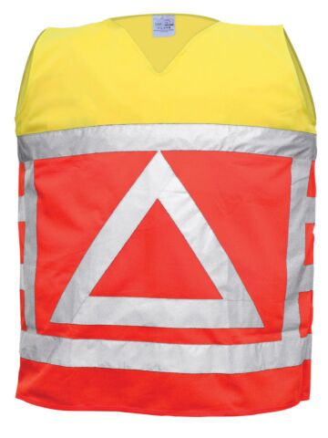 M-Wear verkeersregelaarsvest 0125 fluo oranje/fluo geel