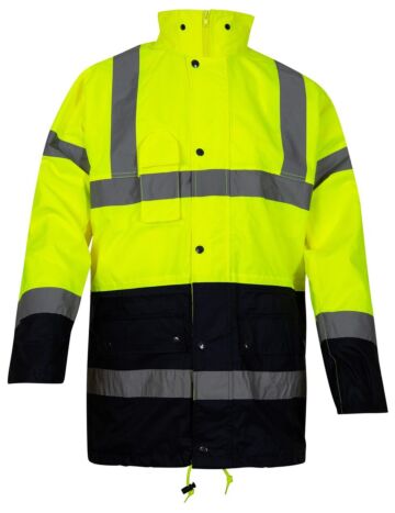 OXXA® Alberto 0980 parka fluo geel/marineblauw