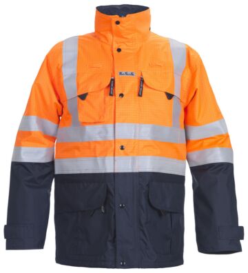 Hydrowear Miramas Multinorm Parka Fluor Oranje/Marine