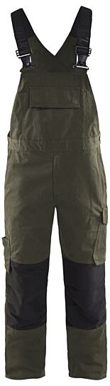 Blåkläder 2695-1330 Bretelbroek met stretch Groen/Zwart