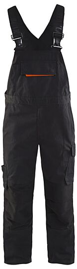 Blåkläder 2695-1330 Bretelbroek met stretch Zwart/Rood