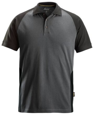 Snickers 2750 Tweekleurig Polo Shirt Staalgrijs/Zwart