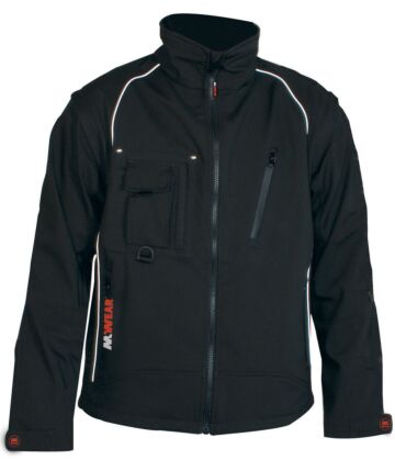 M-Wear 6101 softshell jas zwart