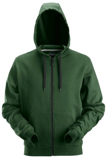 Snickers 2801 Classic Zip Hoodie Bosgroen