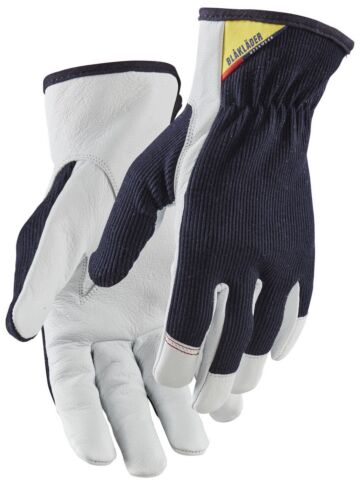 Blåkläder 2801-1458 Werkhandschoenen Leder Donkerblauw/Wit