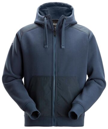 Snickers 2875 Cordura® Tech Sweatshirt Hoodie met Rits Marineblauw/Donkermarineblauw