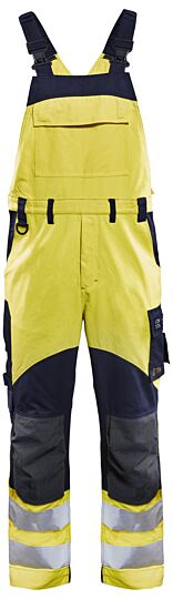 Blåkläder 2889-1512 Multinorm bretelbroek Inherent High Vis Geel/Marineblauw