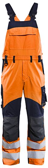 Blåkläder 2889-1513 Multinorm inherent bretelbroek High Vis Oranje/Marineblauw