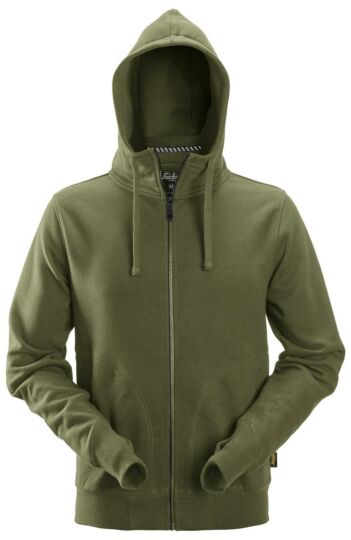 Snickers 2890 AllroundWork Hoodie Volledige Rits Khakigroen