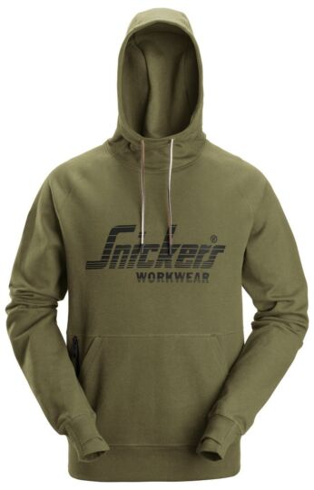 Snickers 2894 Logo Hoodie Khakigroen