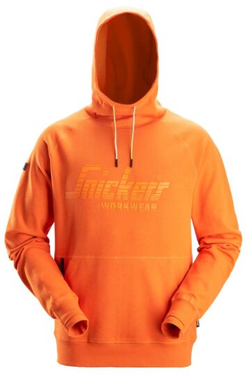 Snickers 2894 Logo Hoodie Warm Oranje