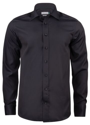 J.Harvest &amp; Frost Gb01 Twill Hemd Regular Fit Heren Zwart