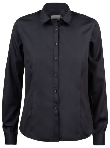 J.Harvest & Frost Gb01 Twill Hemd Dames Zwart