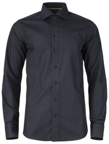 J.Harvest & Frost Yb50 Twill Hemd Slim Fit Heren Zwart