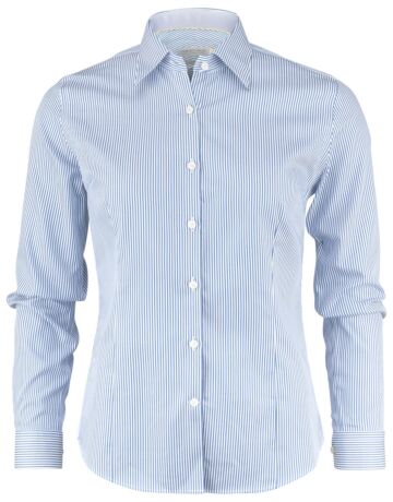 J.Harvest & Frost Yb50 Twill Hemd Dames Hemelsblauw/Gestreept