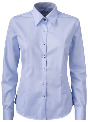 J.Harvest & Frost Yb51 Twill Hemd Dames Hemelsblauw/Marine