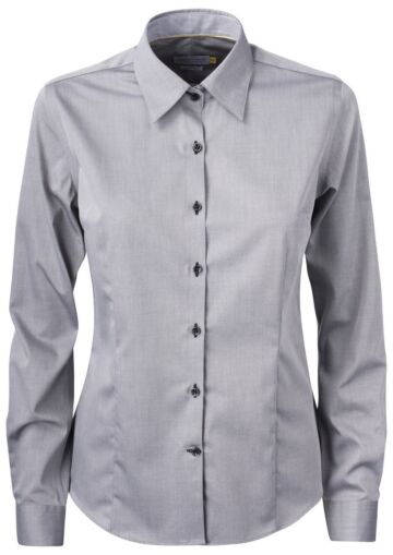 J.Harvest & Frost Yb51 Twill Hemd Dames Grijs/Zwart