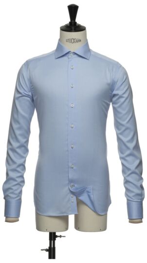 J.Harvest & Frost Bb60 Twill Hemd Regular Fit Heren Hemelsblauw