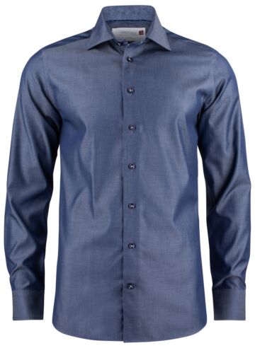 J.Harvest &amp; Frost Rb120 Twill Hemd Regular Fit Heren Indigo