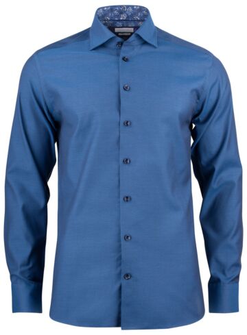 J.Harvest &amp; Frost Pb142 Oxford Stretch Hemd Regular Fit Heren Blauw
