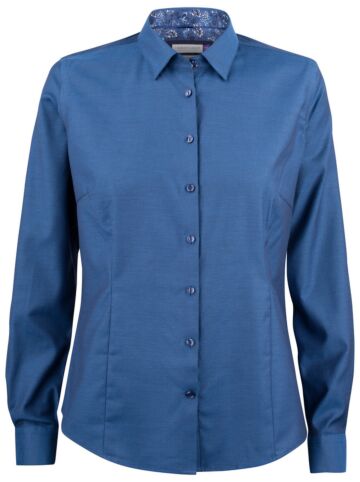 J.Harvest &amp; Frost Pb142 Oxford Stretch Hemd Dames Blauw