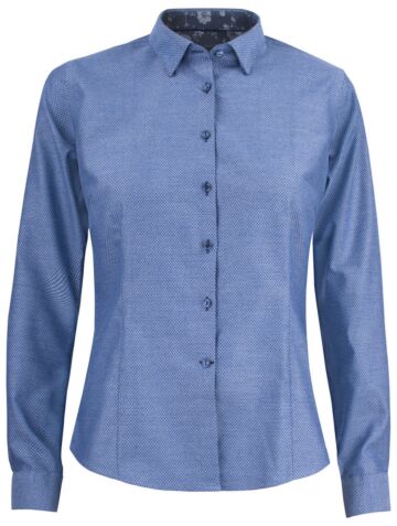 J.Harvest &amp; Frost Pb144 Brushed Jacquard Woman Hemd Dames Indigo