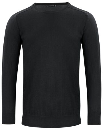 J.Harvest & Frost Merino U Gebreide Sweater Heren Zwart