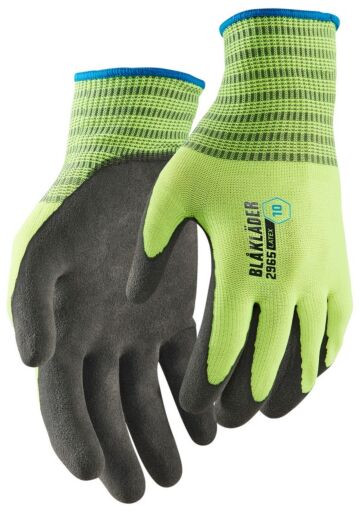 Blåkläder 2965-1452 Werkhandschoenen latex-gedipt High Vis Geel