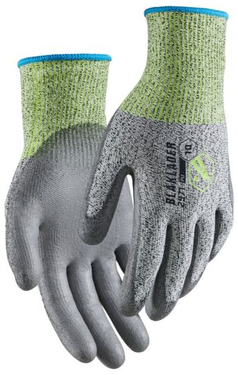 Blåkläder 2971-1469 Snijbestendige handschoenen B PU-gedipt Zwart/Wit