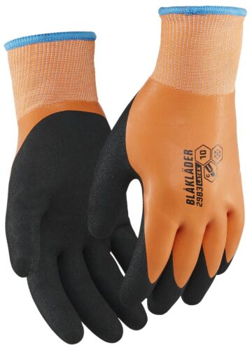 Blåkläder 2983-1408 Snijbestendige handschoenen C Latex-gedipt gevoerd High Vis Oranje