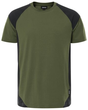 Fristads Heavy T-shirt 7046 GTM Legergroen/Zwart