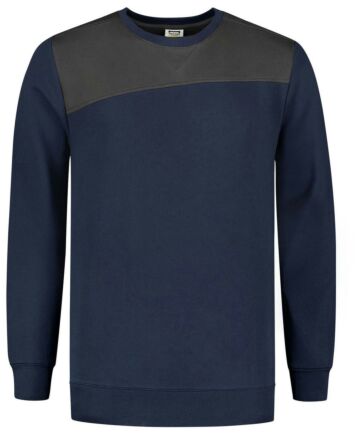 Tricorp 302013 Sweater Bicolor Naden Blauw/Donkergrijs