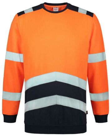 Tricorp 303004 Sweater High Vis Bicolor Fluor Oranje/Blauw
