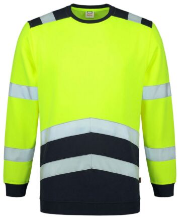 Tricorp 303004 Sweater High Vis Bicolor Fluor Geel/Blauw