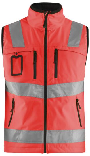 Blåkläder 3049-2517 Softshell vest High Vis High Vis Rood