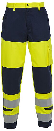 Hydrowear Mendoza Multinorm Broek Fluor Geel/Marine