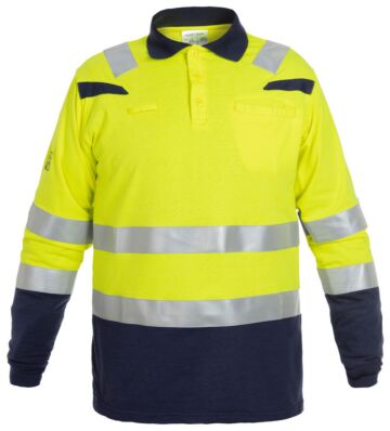 Hydrowear Marbella Fr Ast Polo Fluor Geel/Marine