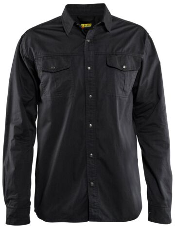 Blåkläder 3297-1135 Overhemd Twill Zwart